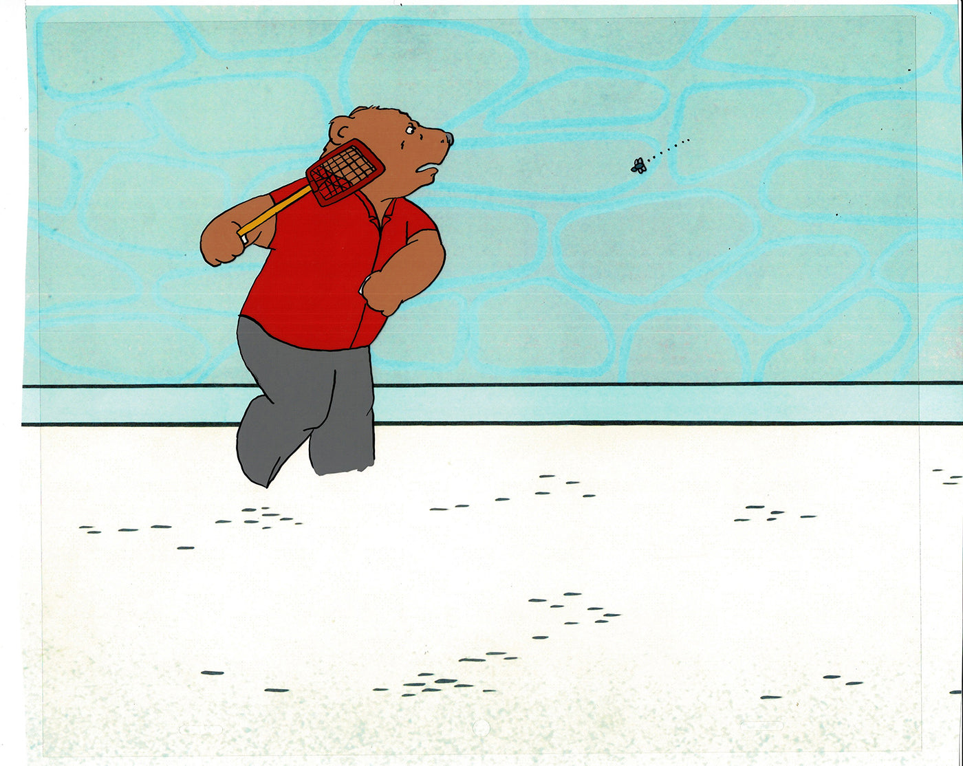 Bear and the Fly Cel and Drawing Production Animation Book by Paula Winter Cartoon by Daniel Ivanick 1985 A-41