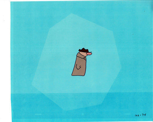 Sesame Street Cel and Drawing Detective The Heavyweight Production Cartoon Ivanick 1989 B-41