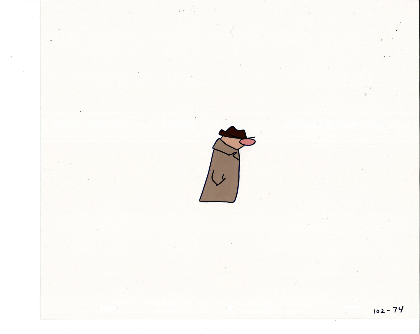 Sesame Street Cel and Drawing Detective The Heavyweight Production Cartoon Ivanick 1989 B-41