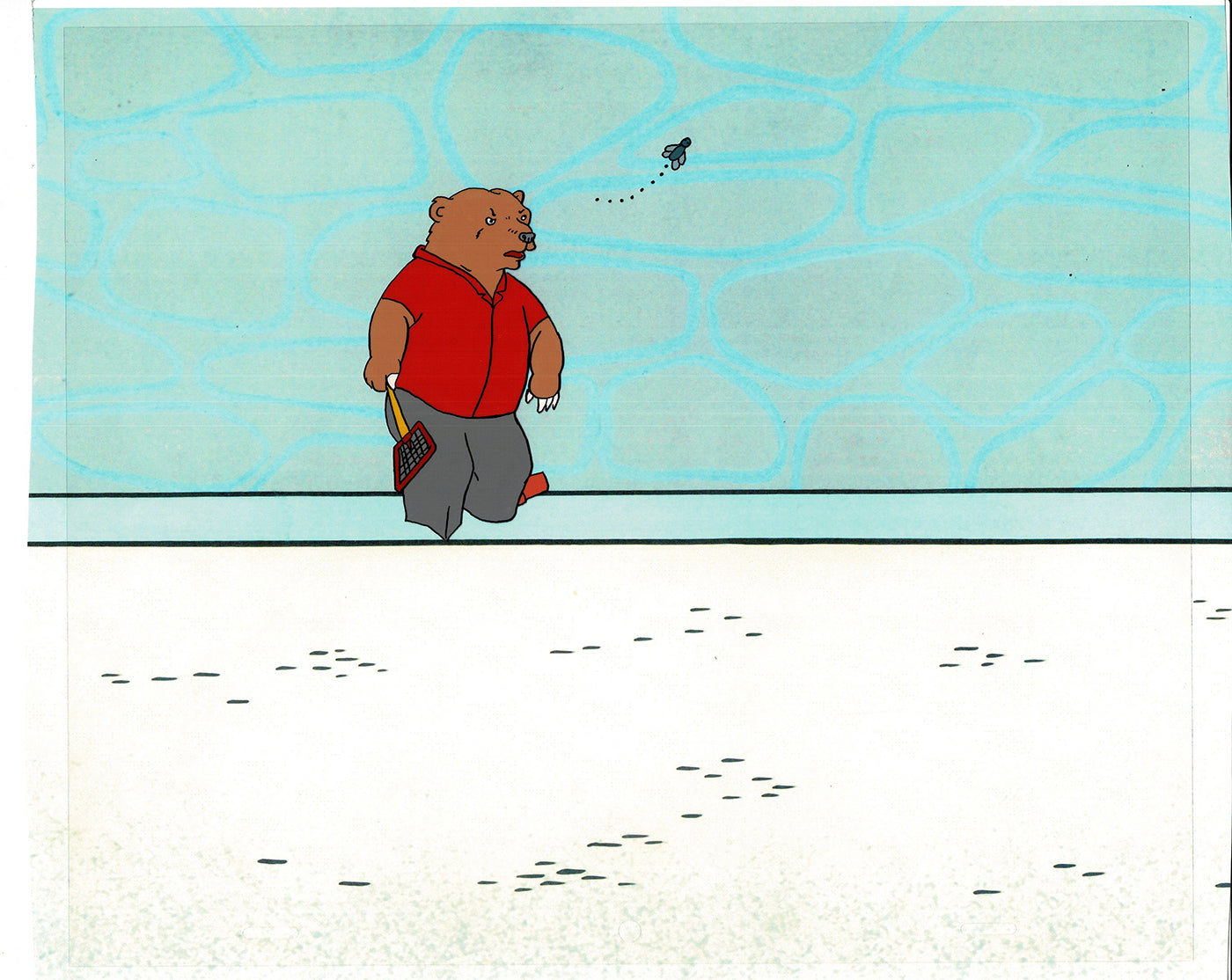 Bear and the Fly Cel and Drawing Production Animation Book by Paula Winter Cartoon by Daniel Ivanick 1985 B-42
