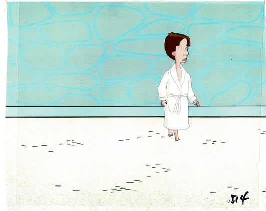 David Spade Production Cel and Drawing from Sammy Production TV Cartoon SNL Alum 2000 C-42