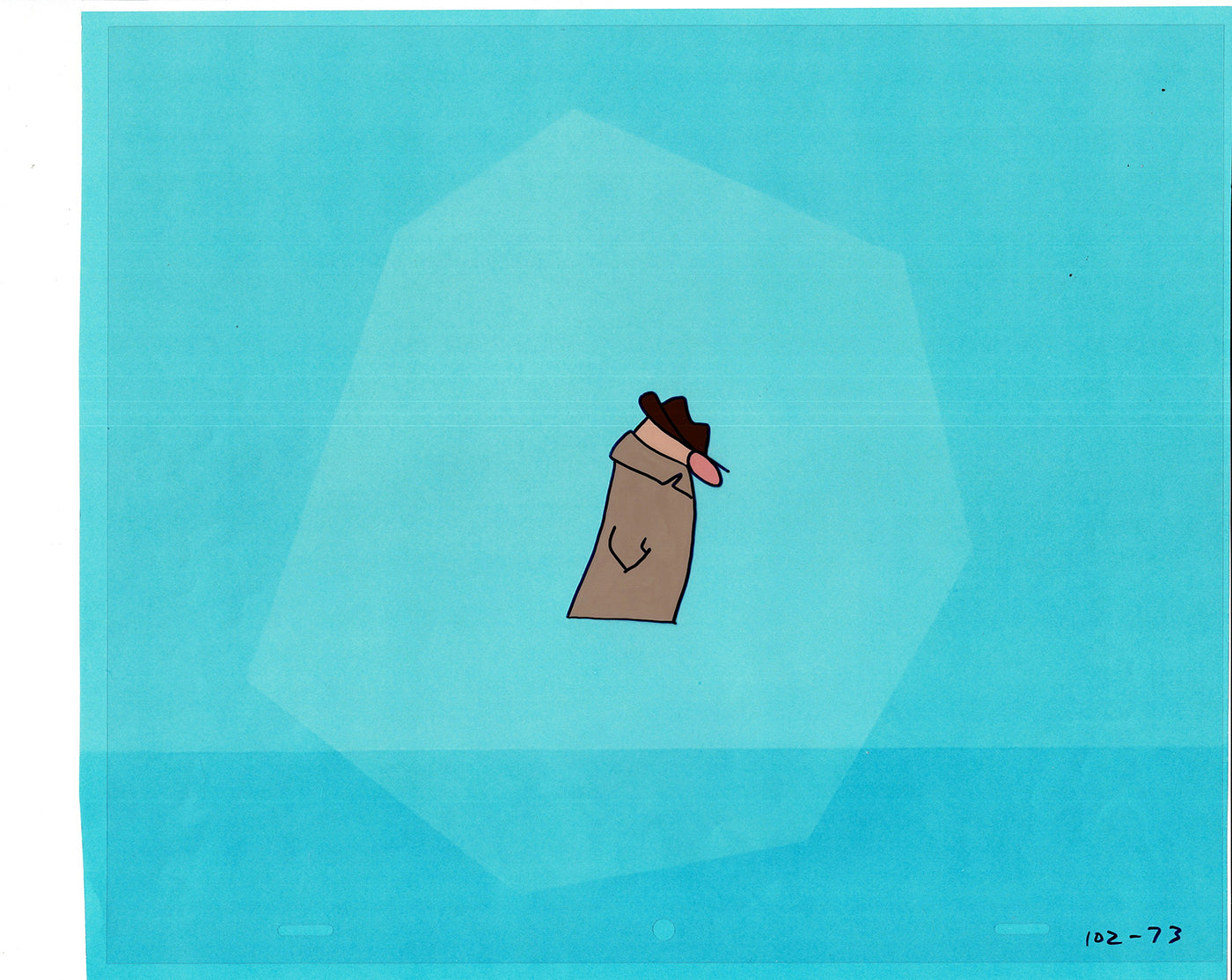 Sesame Street Cel and Drawing Detective The Heavyweight Production Cartoon Ivanick 1989 B-42