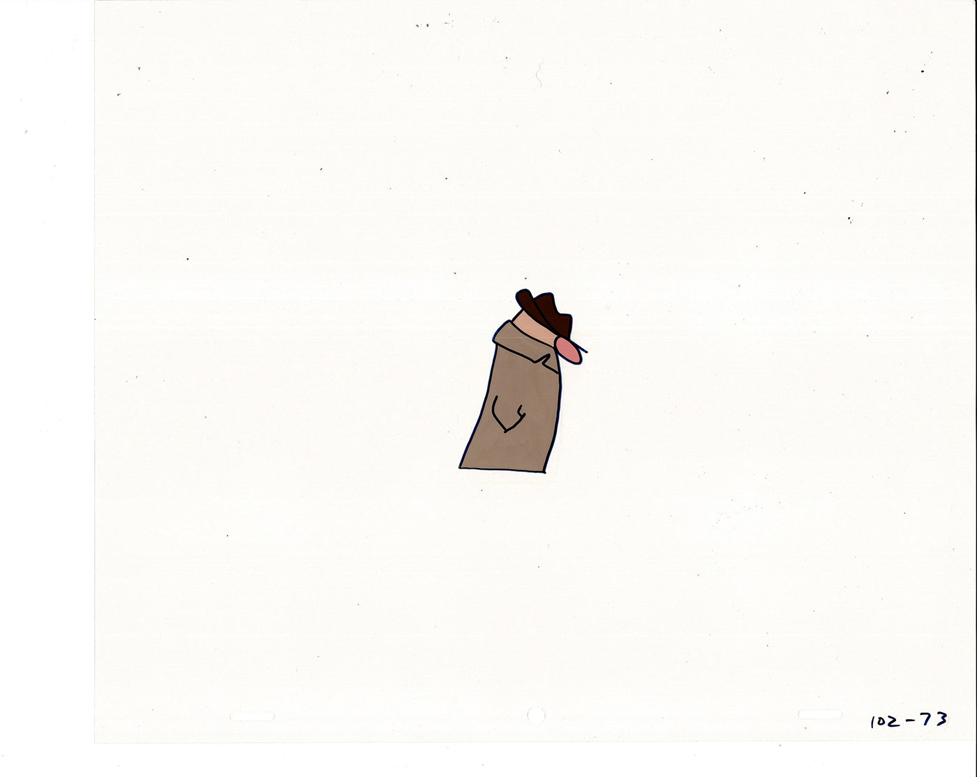Sesame Street Cel and Drawing Detective The Heavyweight Production Cartoon Ivanick 1989 B-42
