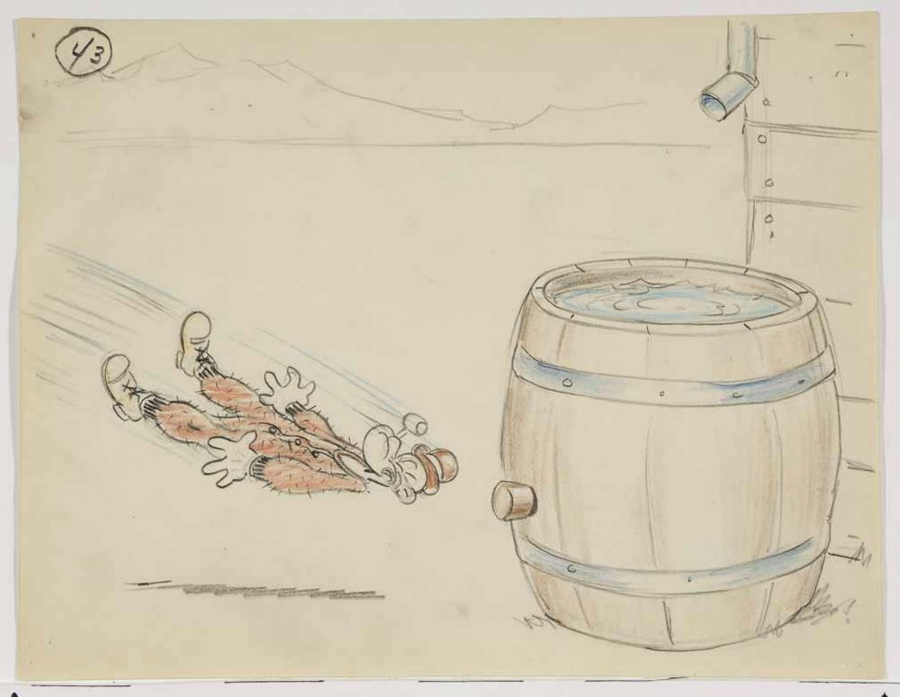 Popeye 1952 Original Animation Production Storyboard from Famous Studios 43