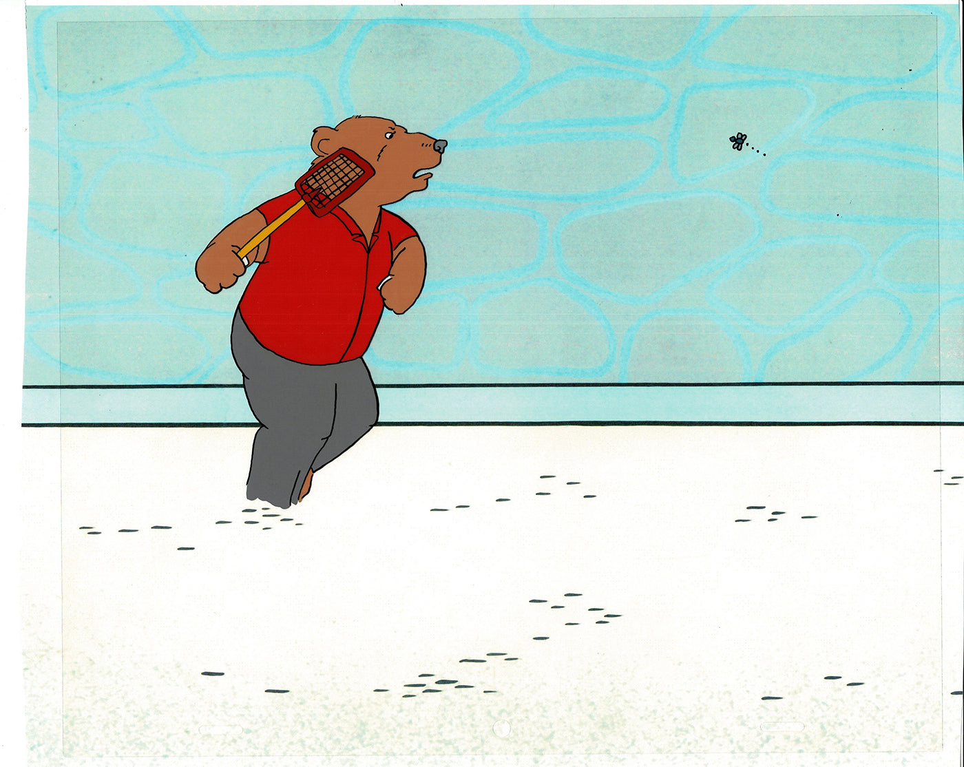 Bear and the Fly Cel and Drawing Production Animation Book by Paula Winter Cartoon by Daniel Ivanick 1985 A-43