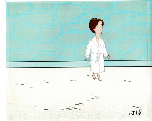 David Spade Production Cel and Drawing from Sammy Production TV Cartoon SNL Alum 2000 C-43