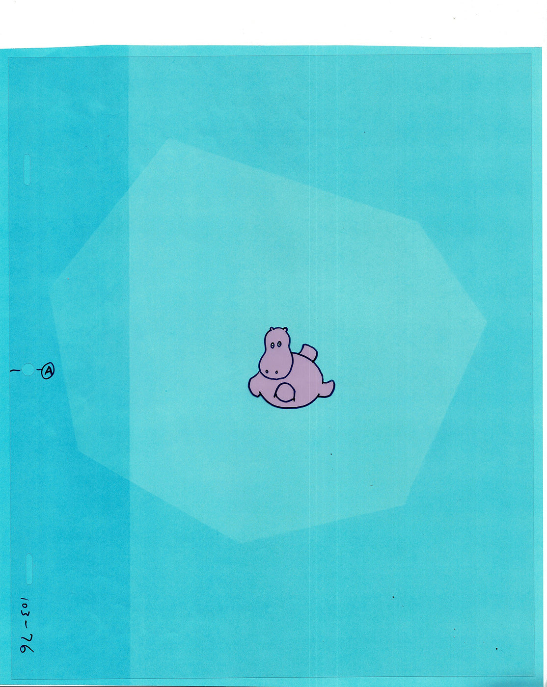 Sesame Street Cel and Drawing Detective The Heavyweight Production Cartoon Ivanick 1989 B-43