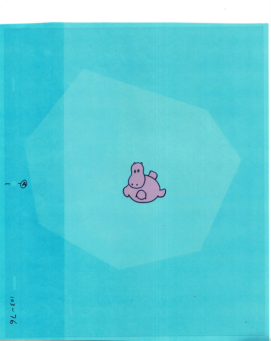 Sesame Street Cel and Drawing Detective The Heavyweight Production Cartoon Ivanick 1989 B-43