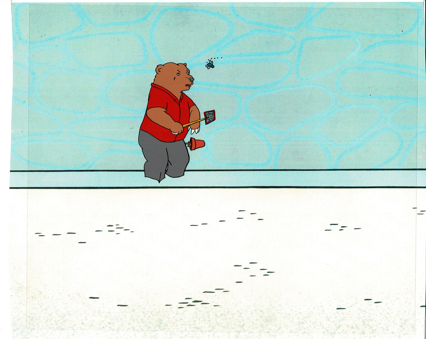 Bear and the Fly Cel and Drawing Production Animation Book by Paula Winter Cartoon by Daniel Ivanick 1985 B-44