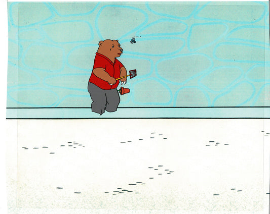 Bear and the Fly Cel and Drawing Production Animation Book by Paula Winter Cartoon by Daniel Ivanick 1985 B-44