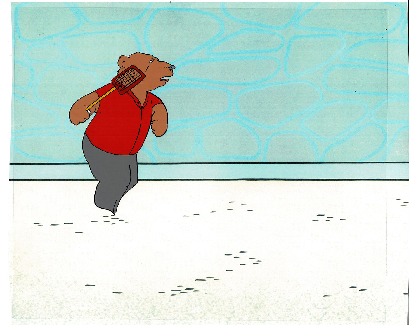 Bear and the Fly Cel and Drawing Production Animation Book by Paula Winter Cartoon by Daniel Ivanick 1985 A-44
