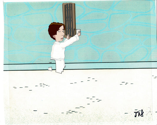David Spade Production Cel and Drawing from Sammy Production TV Cartoon SNL Alum 2000 C-44