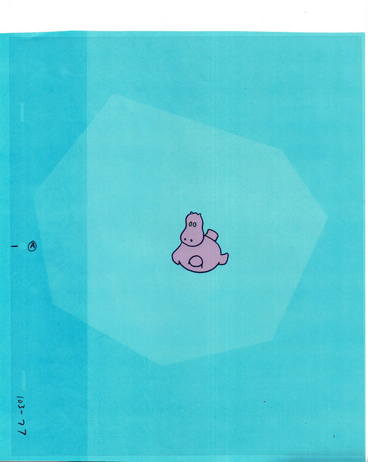 Sesame Street Cel and Drawing Detective The Heavyweight Production Cartoon Ivanick 1989 B-45