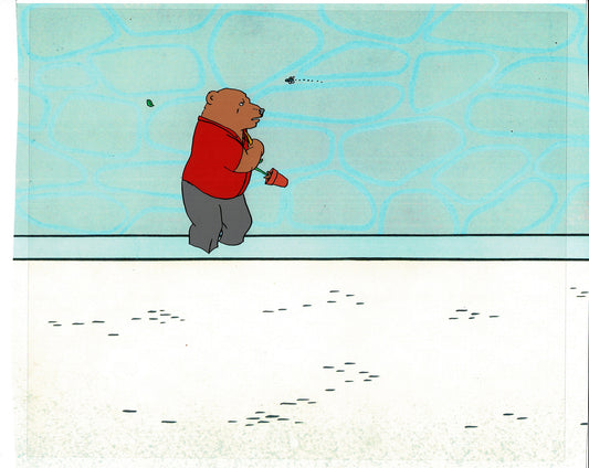 Bear and the Fly Cel and Drawing Production Animation Book by Paula Winter Cartoon by Daniel Ivanick 1985 B-46