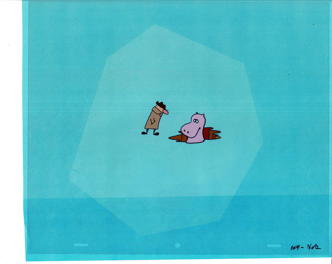 Sesame Street Cel and Drawing Detective The Heavyweight Production Cartoon Ivanick 1989 D-46
