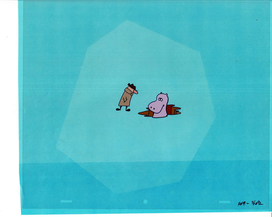 Sesame Street Cel and Drawing Detective The Heavyweight Production Cartoon Ivanick 1989 D-46