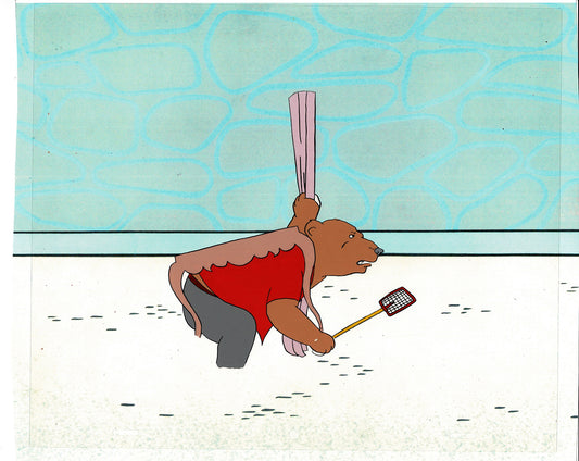 Bear and the Fly Cel and Drawing Production Animation Book by Paula Winter Cartoon by Daniel Ivanick 1985 B-48