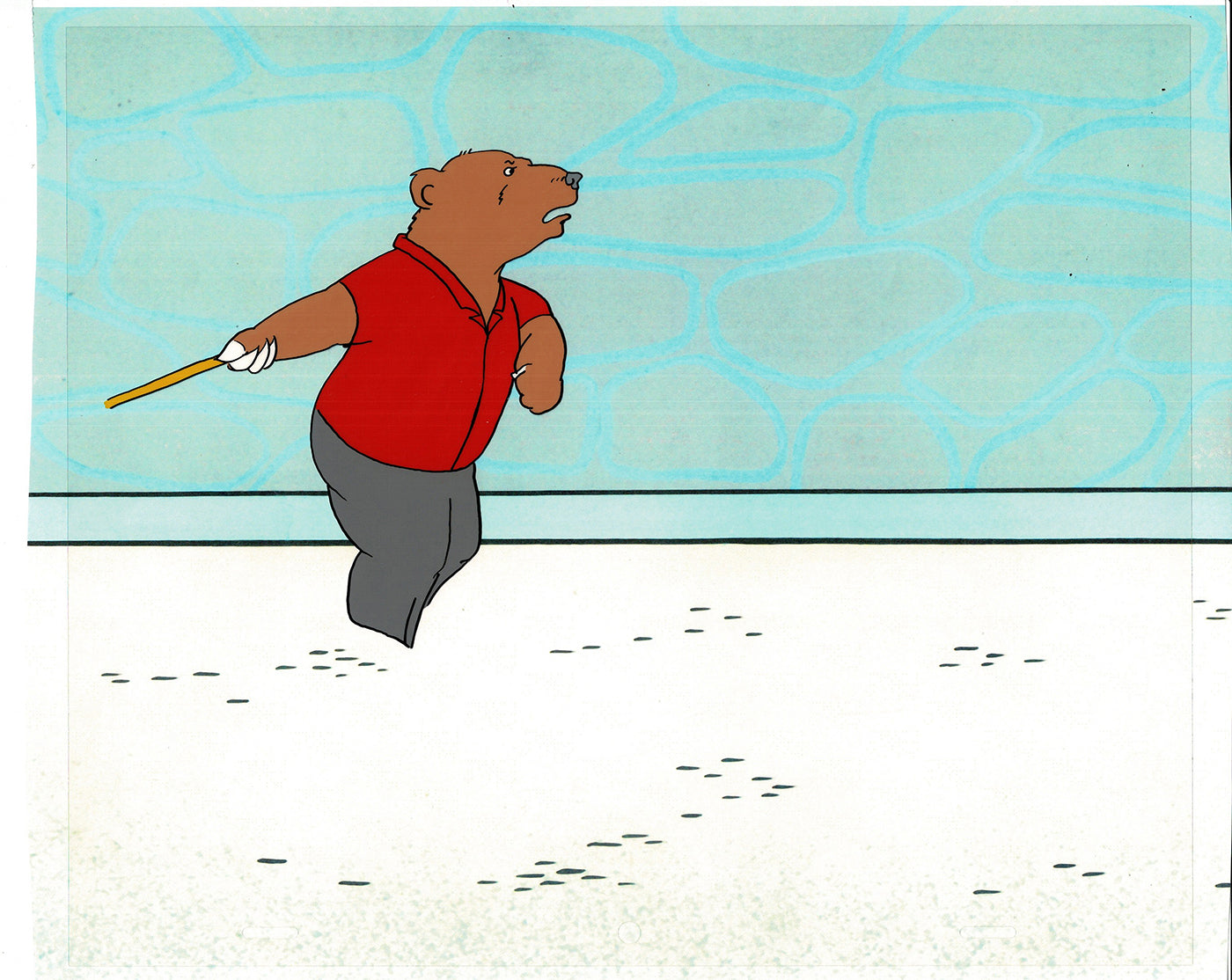 Bear and the Fly Cel and Drawing Production Animation Book by Paula Winter Cartoon by Daniel Ivanick 1985 A-48