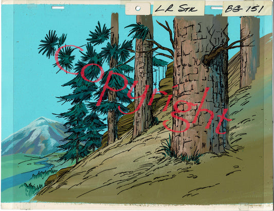 The Lone Ranger Animation Background Production from Filmation 1980-1982 A-04