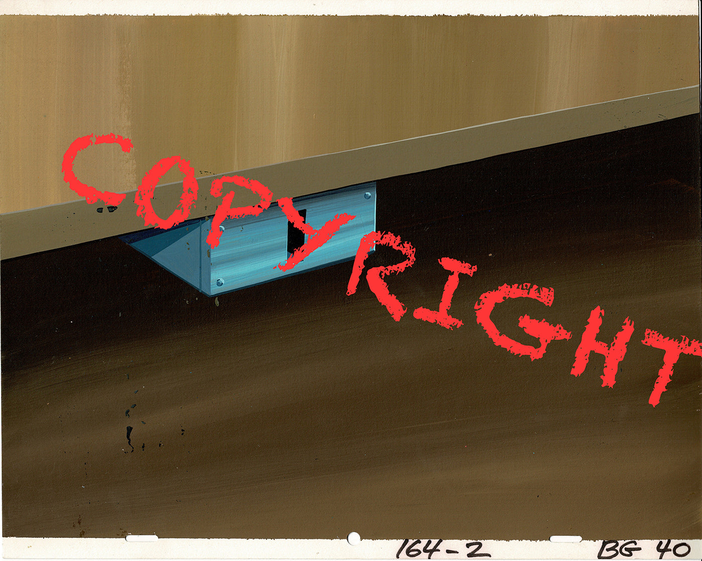 Casper and the Angels Hand-Painted Original Cartoon Background Hanna Barbera 1979 A-4