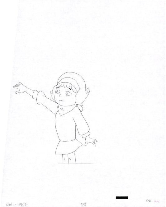 A Pup Named Scooby Doo Hanna Barbera 1988-91 Production Animation Cel Drawing Fragment A04