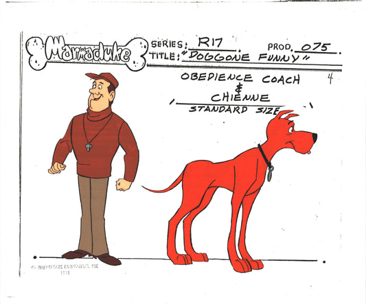 Marmaduke production animation model cel Ruby-Spears 1980 m4