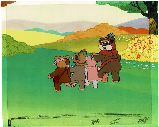 Star Wars: Ewoks Original Production Animation Cel (s) from Lucasfilm F-04