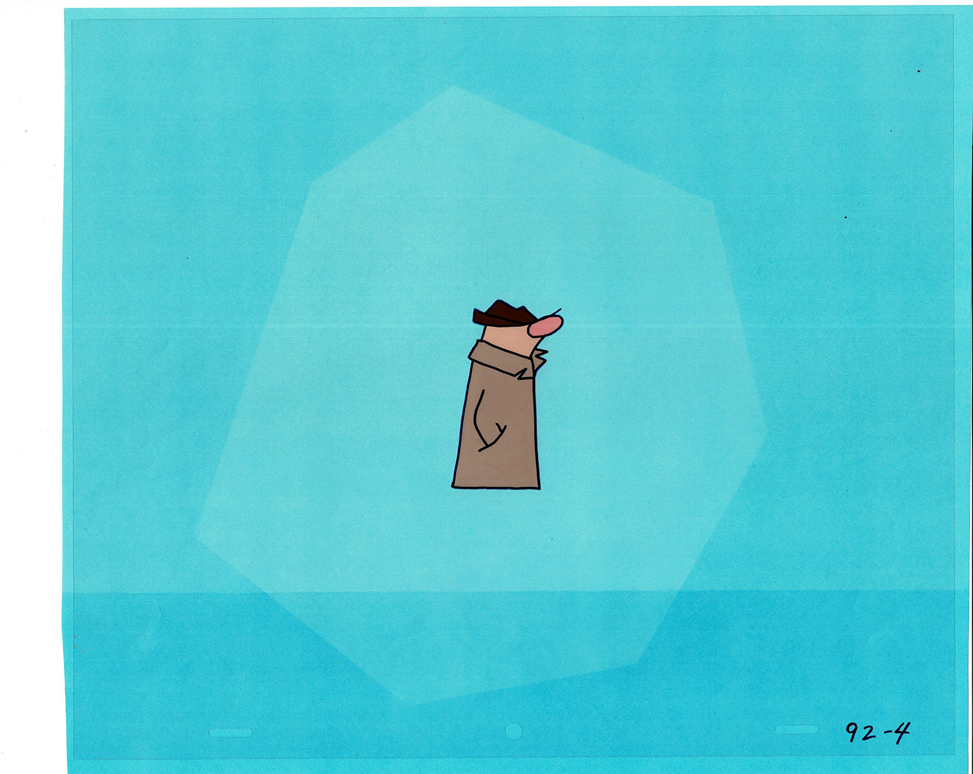 Sesame Street Cel and Drawing Detective The Heavyweight Production Cartoon Ivanick 1989 B-04