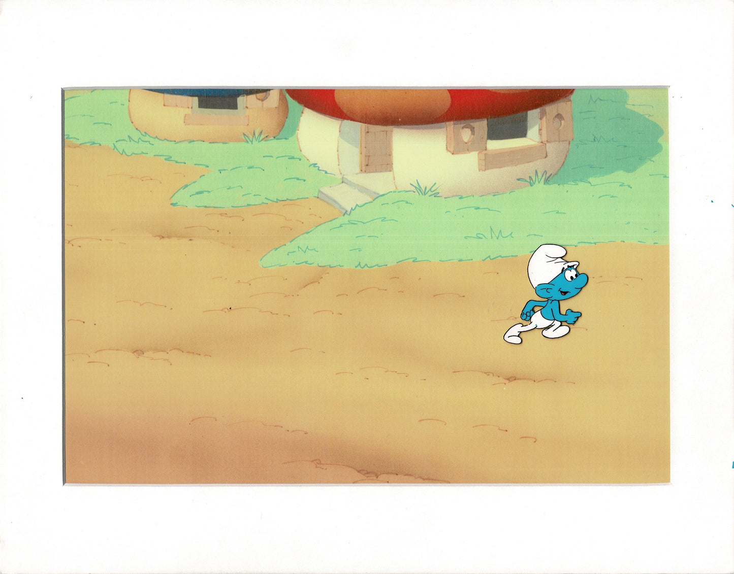 Smurfs Smurf Original Production Animation Cel Hanna Barbera 1980s m4
