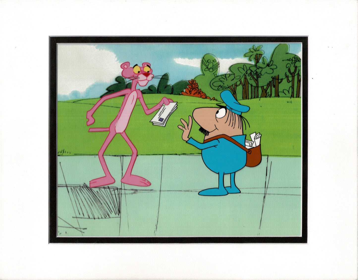 Pink Panther and The Little Man Production Cels and Drawings 1970's DePatie Freleng 2176-4