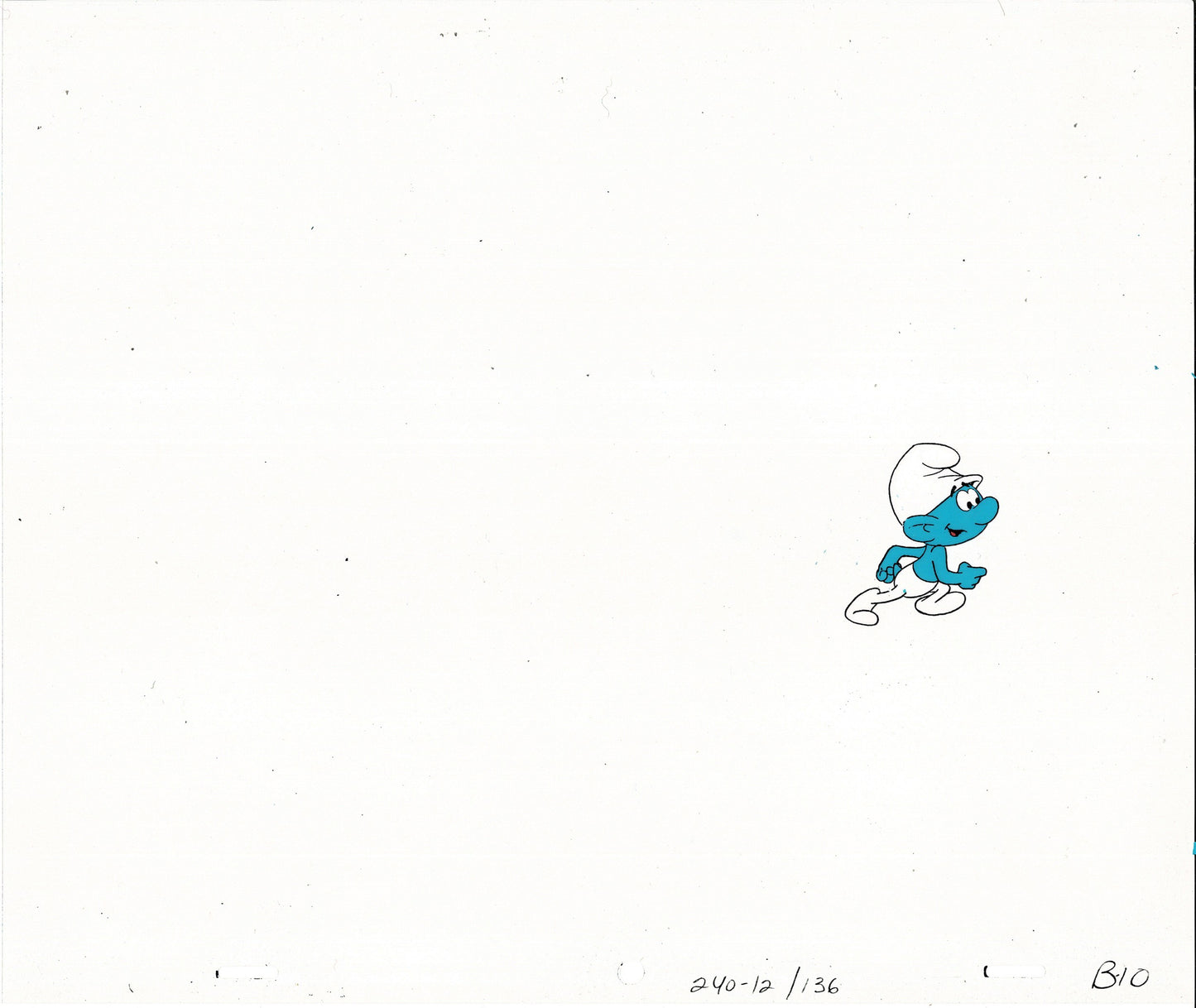 Smurfs Smurf Original Production Animation Cel Hanna Barbera 1980s m4