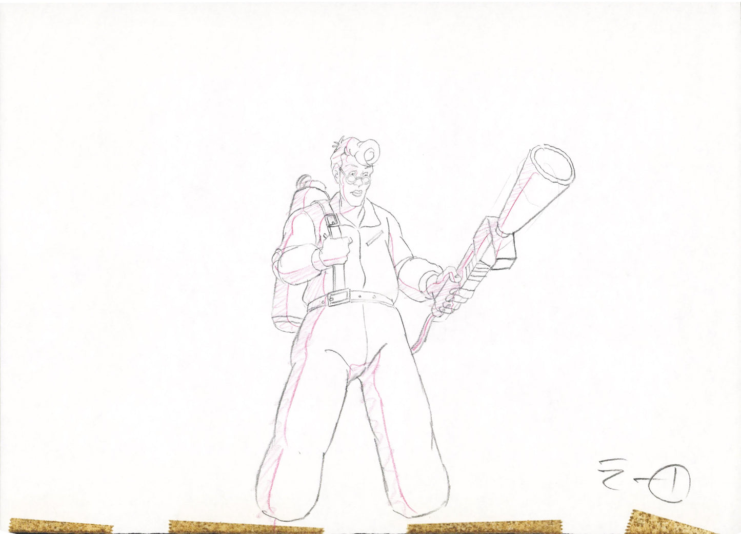 The Real Ghostbusters DIC Production Animation Cel Drawing 1986-1991 D-005