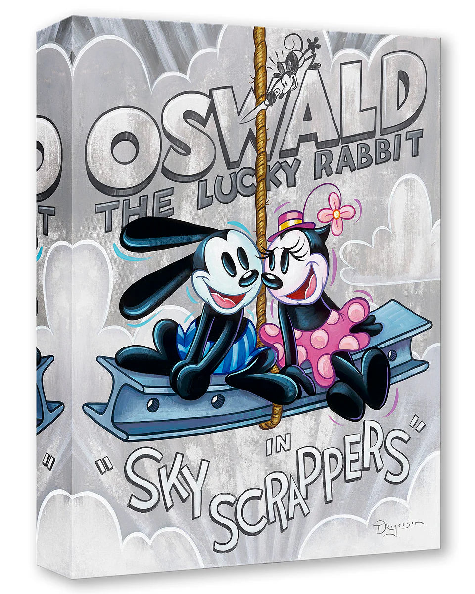 Oswald Rabbit Walt Disney Fine Art Tim Rogerson Limited Edition of 1500 Treasures on Canvas Print TOC "Sky Scrappers"