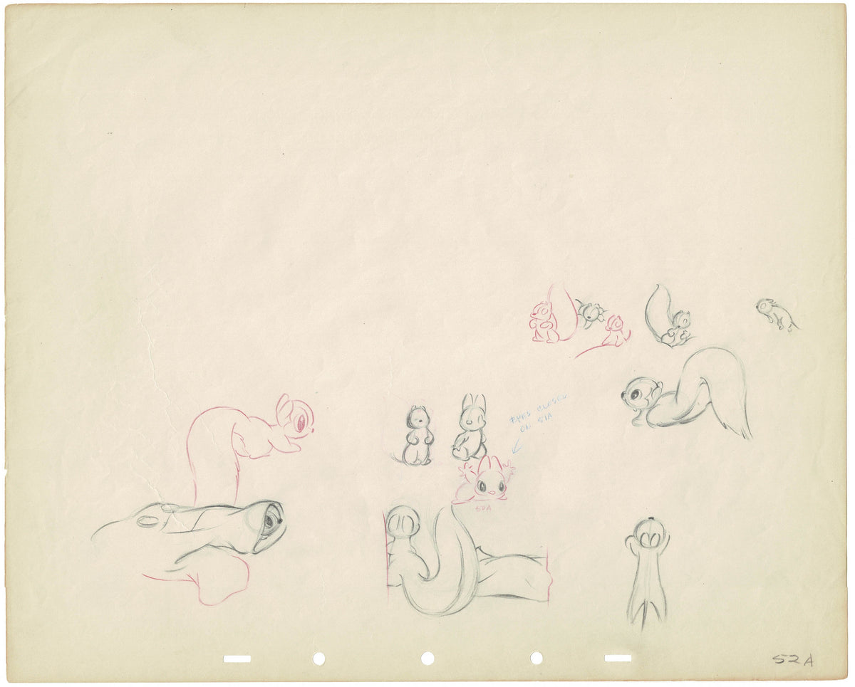 Snow White and the Seven Dwarfs Original Production Animation Cel Draw ...