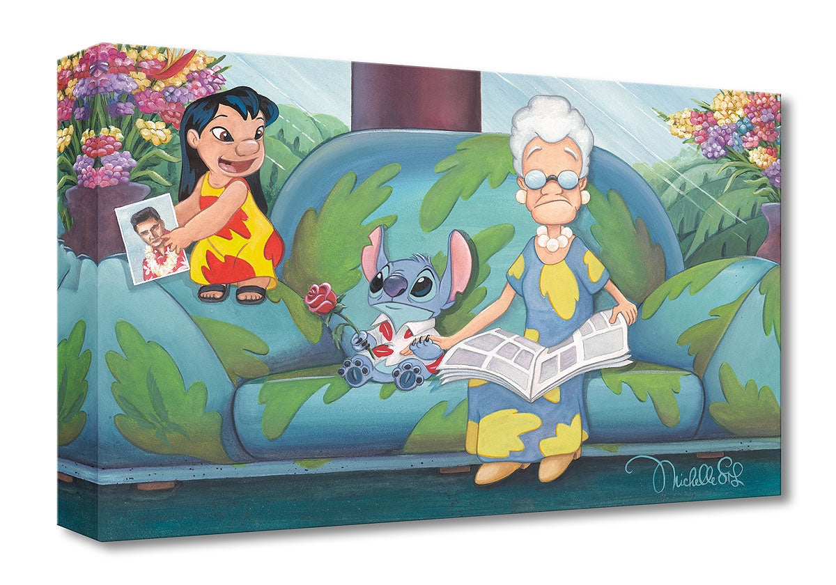 Lilo & Stitch Walt Disney Fine Art Michelle St. Laurent Limited Edition of 1500 Treasures on Canvas Print TOC "Acts of Kindness"