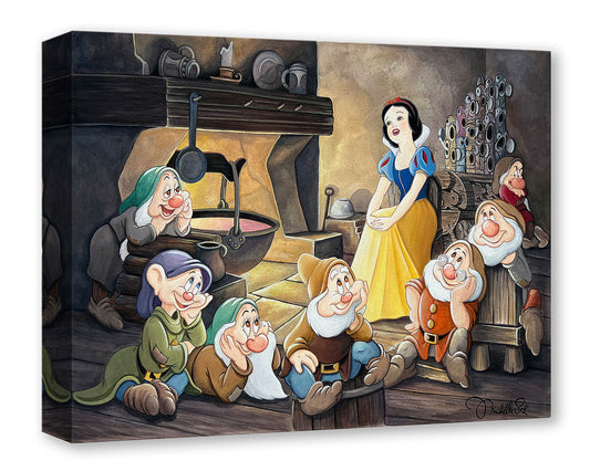 Snow White and the Seven Dwarfs Walt Disney Fine Art Michelle St. Laurent Limited Edition of 1500 Treasures on Canvas Print TOC "Someday"