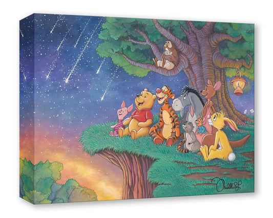 Winnie the Pooh and Tigger Walt Disney Fine Art Michelle St. Laurent Ltd Ed Treasures on Canvas Print TOC 1500 Stars, Wishes and Friendship