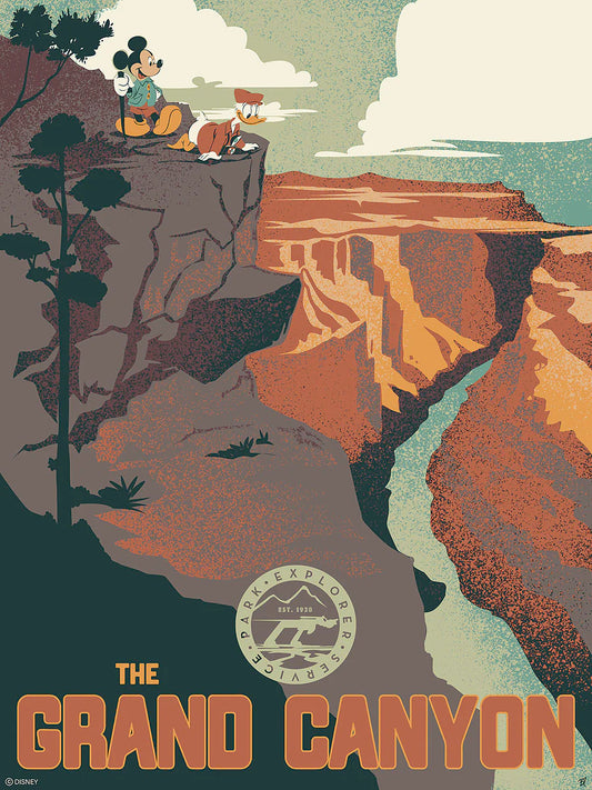 National Parks Camping Walt Disney Fine Art Bret Iwan Signed Limited Edition Print of 195 on Canvas "Grand Canyon"