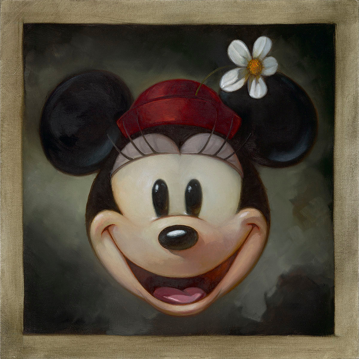Minnie Mouse Walt Disney Fine Art Heather Edwards Signed Limited Edition of 295 Print on Canvas Minnie Chiarosuro