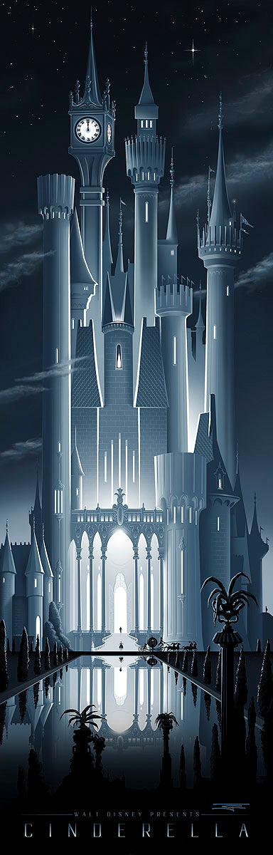 Walt Disney Fine Art JC Richard Signed Limited Edition of 195 Canvas Print "Cinderella's Castle"