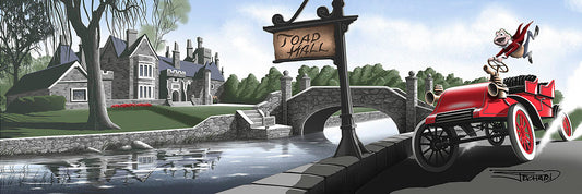 Mr Toad's Wild Ride Walt Disney Fine Art JC Richard Signed Limited Edition of 195 Canvas Print Toad Hall Full Speed Ahead