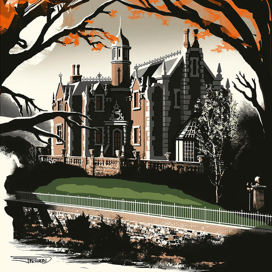 Haunted Mansion Walt Disney Fine Art JC Richard Signed Limited Edition of 195 Canvas Print The Spirits of Liberty Square