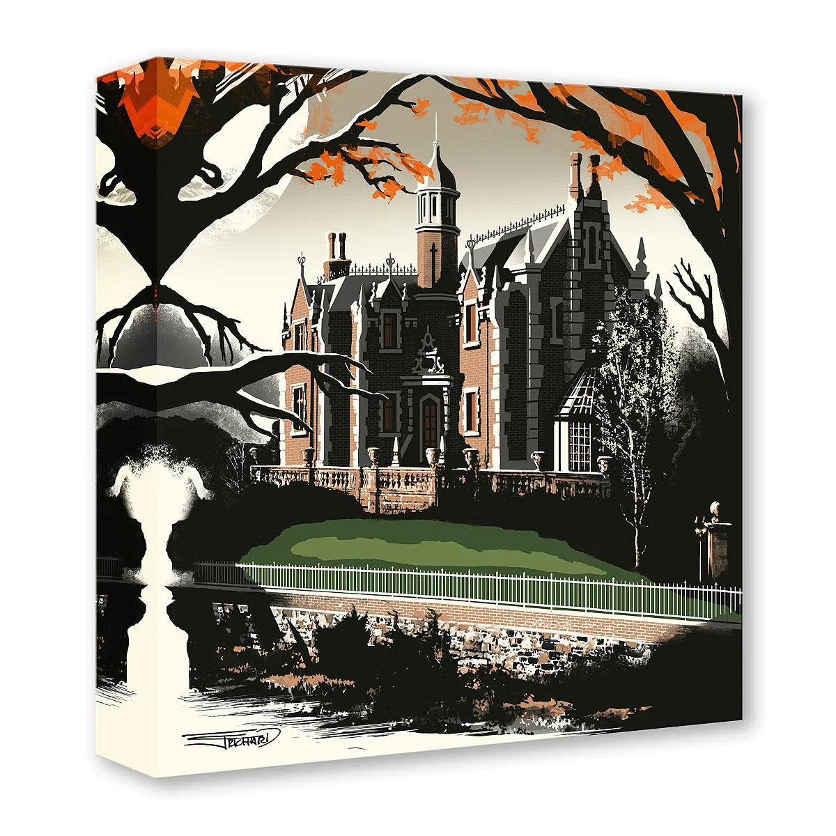 Haunted Mansion Walt Disney Fine Art JC Richard Limited Edition of 1500 Treasures on Canvas Print TOC - Spirits of Liberty Square