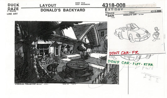 Quack Pack Disney TV Production Model Copy Flipper from Animator Wendell Washer's Estate 1996 5
