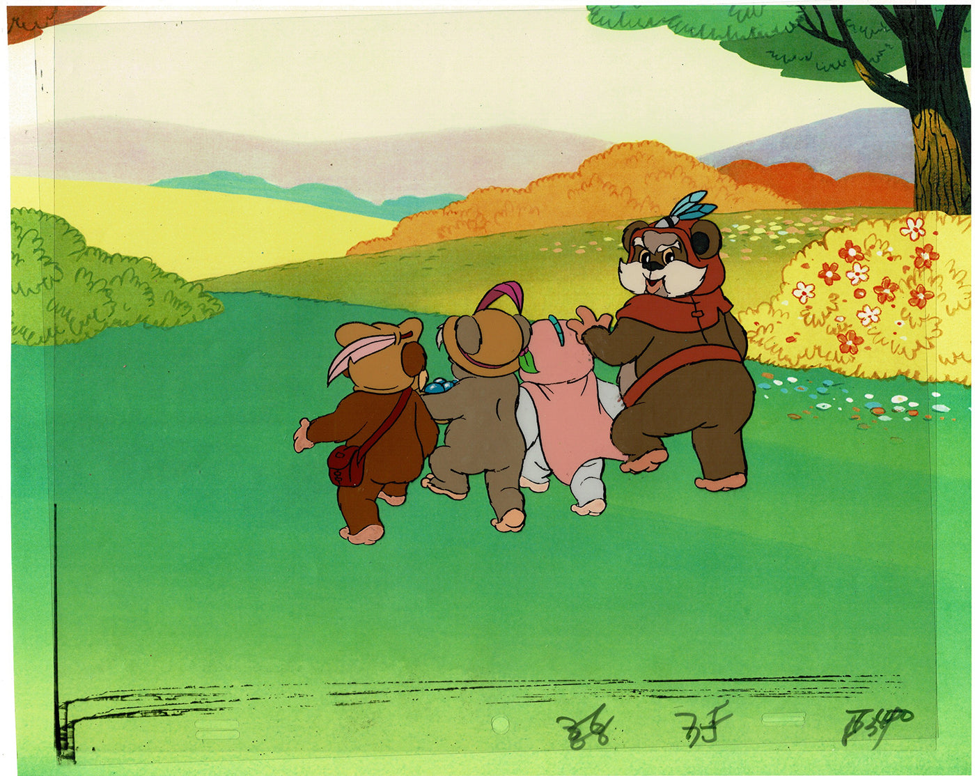 Star Wars: Ewoks Original Production Animation Cel (s) from Lucasfilm F-05