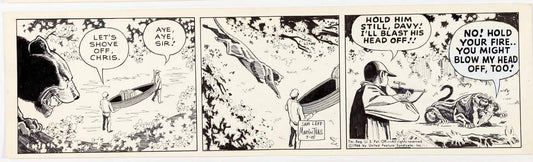 Sam Leff Davy Jones Orig Ink Daily Newspaper Comic Strip Art Signed 1966 CD05