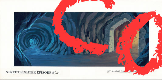 Street Fighter Hand Painted Background KEY Used to Make Cartoon Episode 1995-1997 Capcom A-5