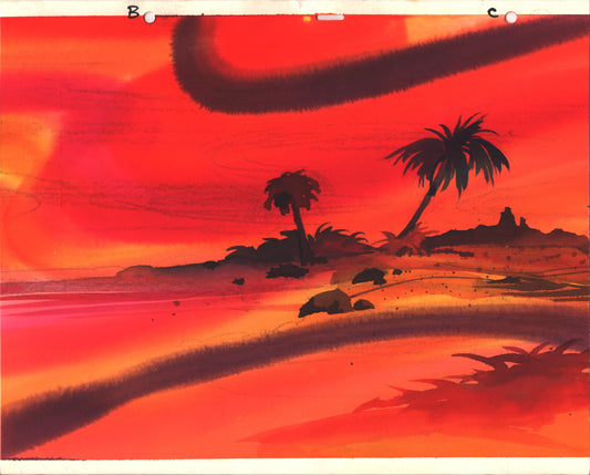 Fonz Cartoon Happy Days Gang Background Production Animation HB 1980-1 B-05