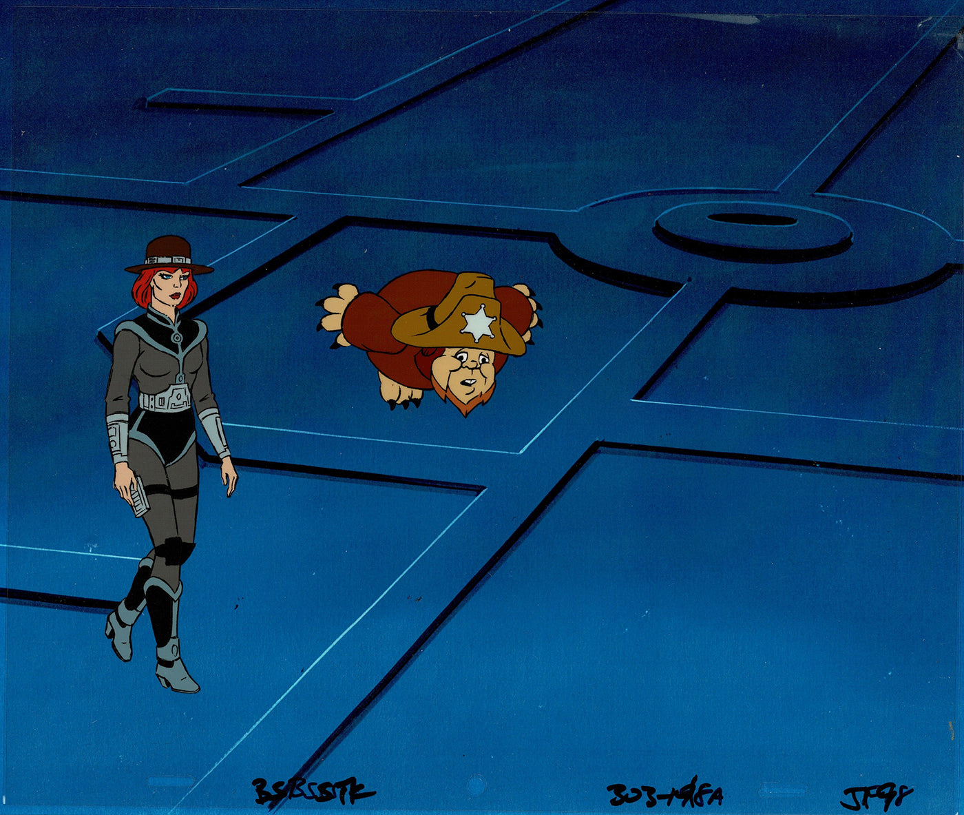 Bravestarr Animation Cartoon Production Cel n Draw Filmation 1987-8 J-05