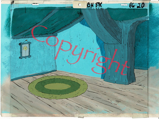 Broom Hilda Production Animation Background Fabulous Funnies from Filmation 1978 A-05